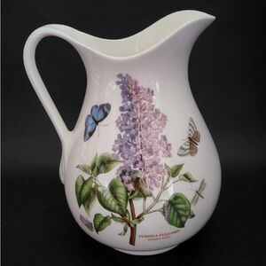 Portmeirion Botanic Garden pitcher jug Syringa vulgaris Lilac Made in Britain